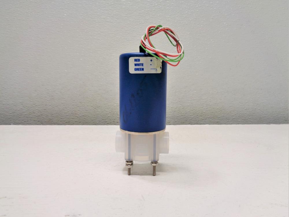 Galtek Fluoroware 1/4" 2-Way Solenoid Valve, Model# 203-1414-415